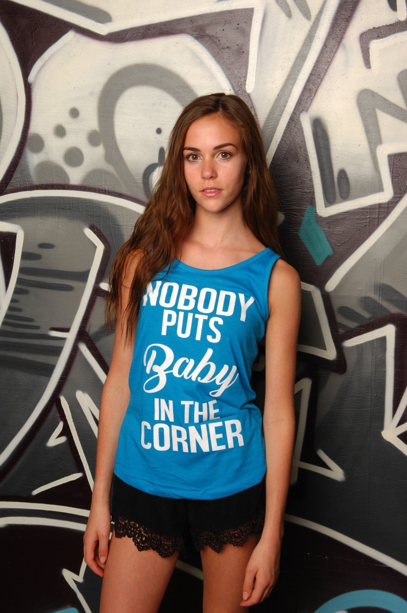 Baby in the Corner Racerback Tank - Simple Stature