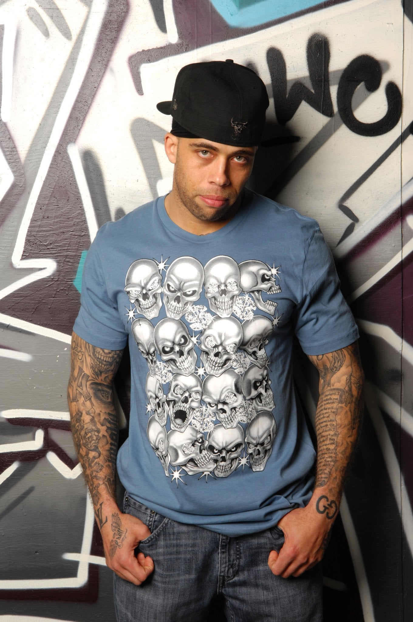 Diamond Skulls Tee - Simple Stature