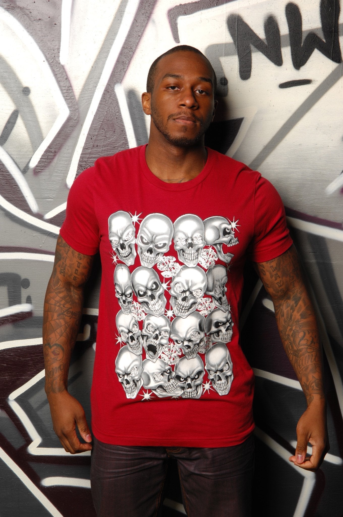 Diamond Skulls Tee - Simple Stature