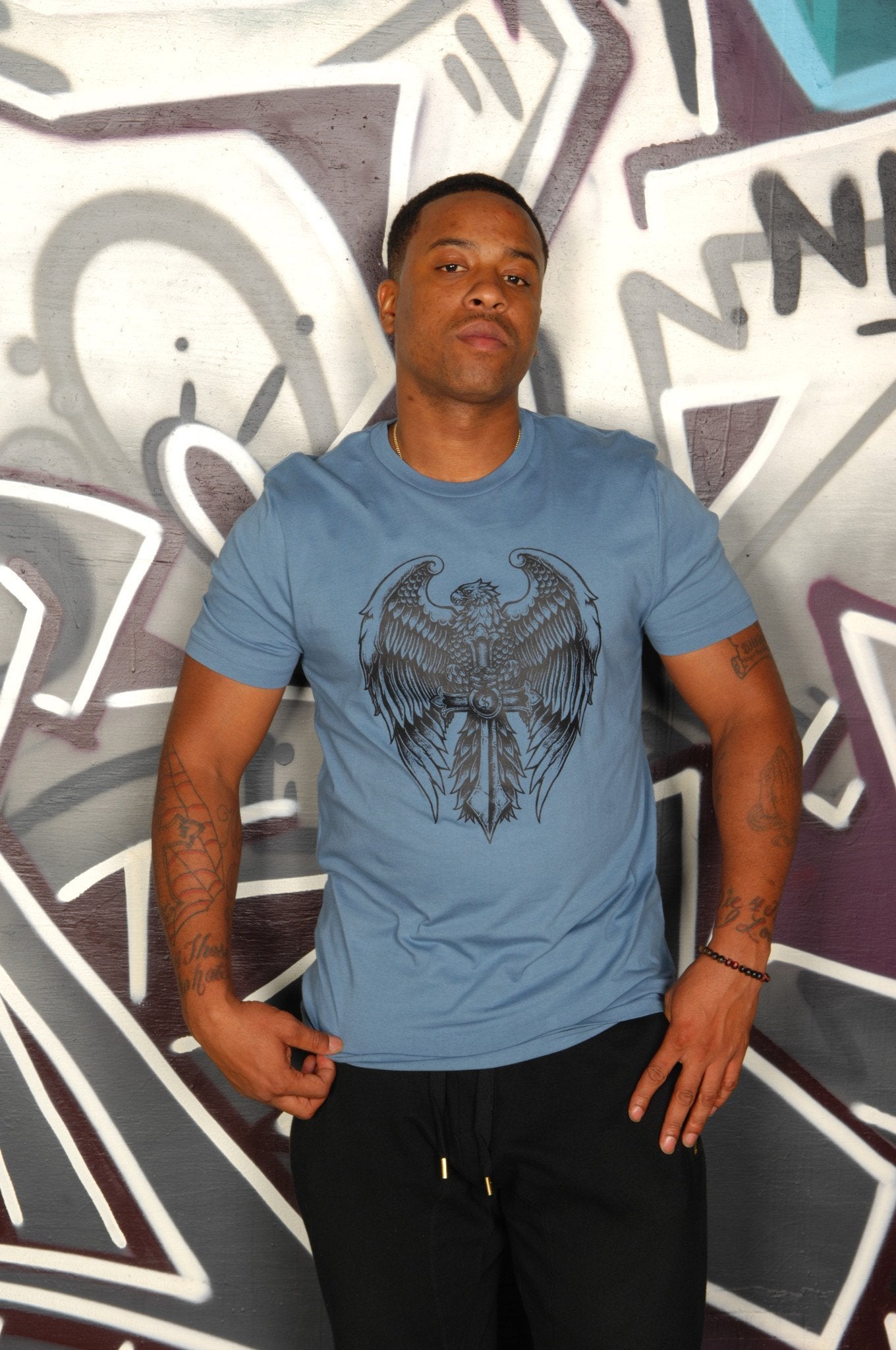 Gothic Eagle Tee - Simple Stature