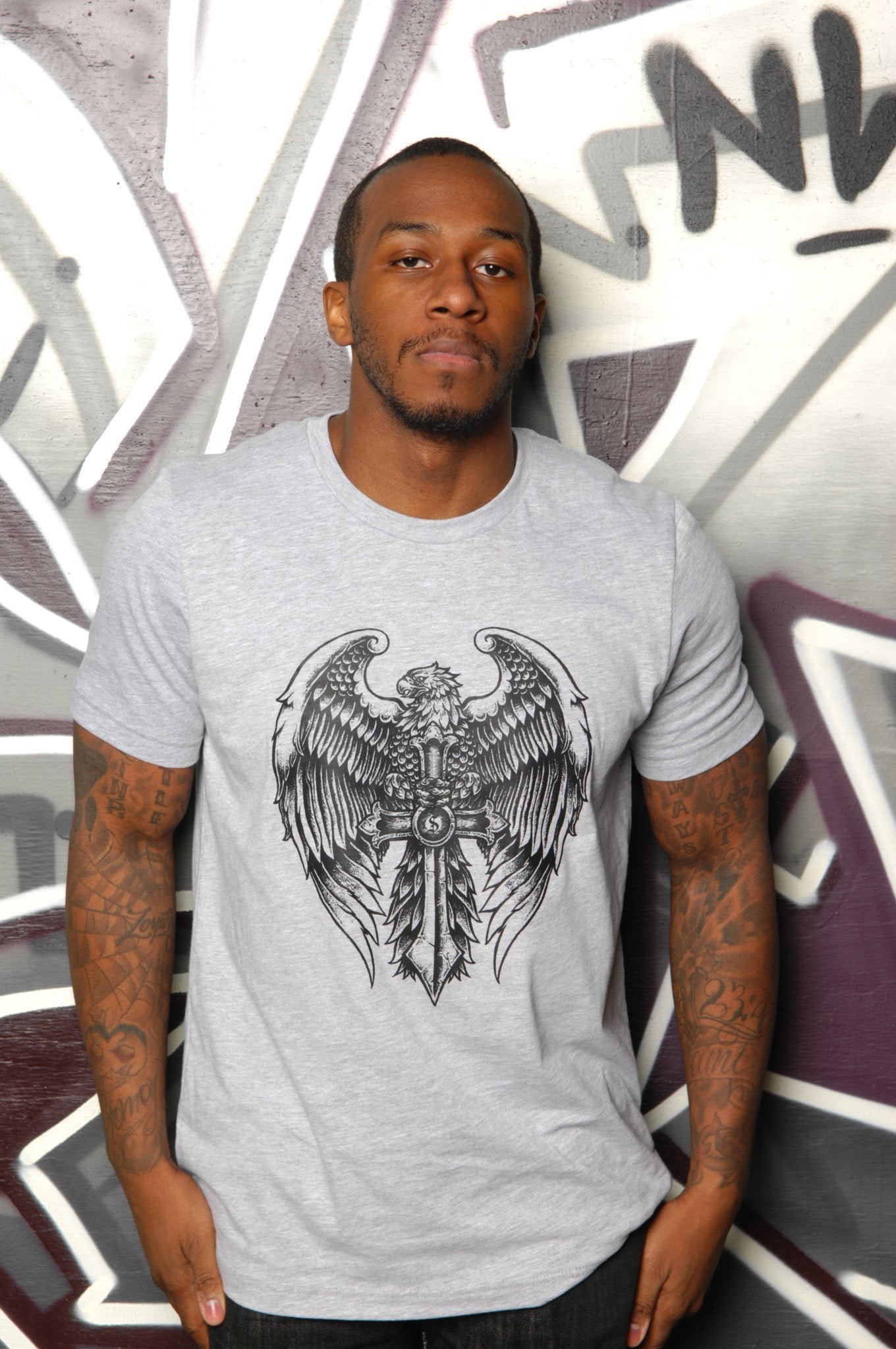Gothic Eagle Tee - Simple Stature