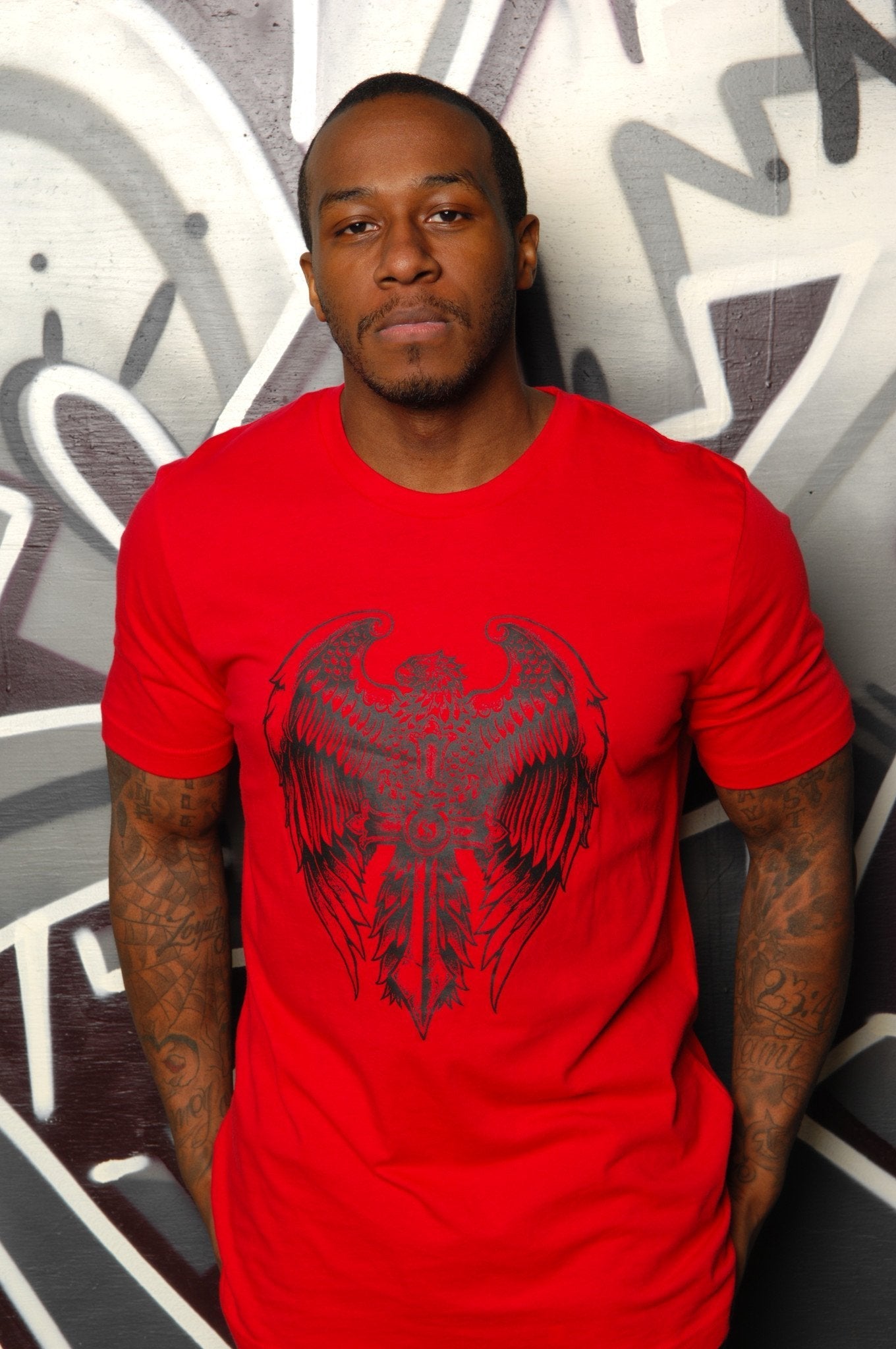 Gothic Eagle Tee - Simple Stature
