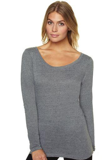 Long Sleeve Scoop Tee - Simple Stature
