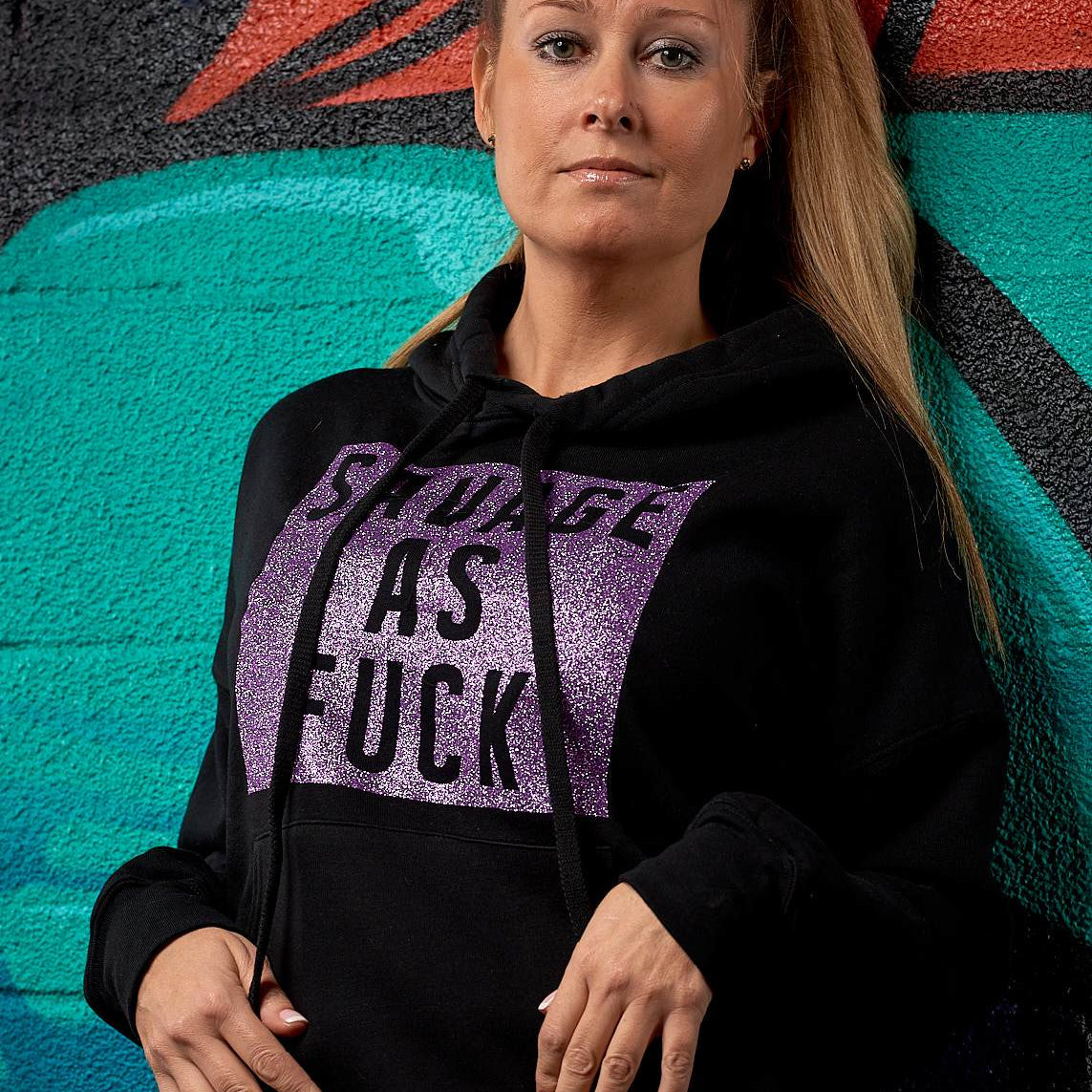 Savage as Fuck Glitter Hoodie - Simple Stature