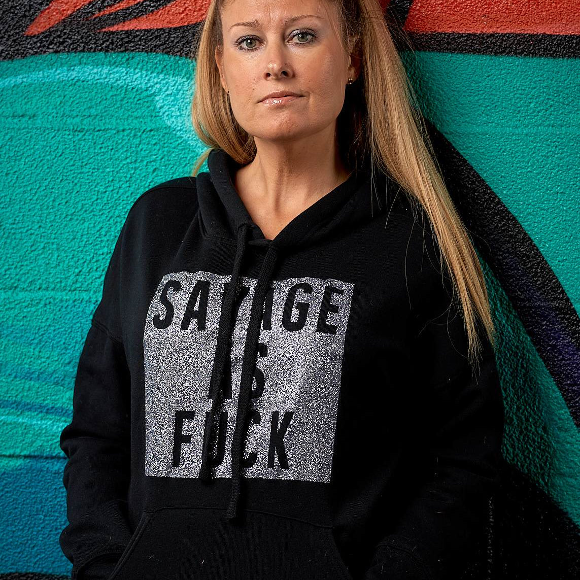 Savage as Fuck Glitter Hoodie - Simple Stature
