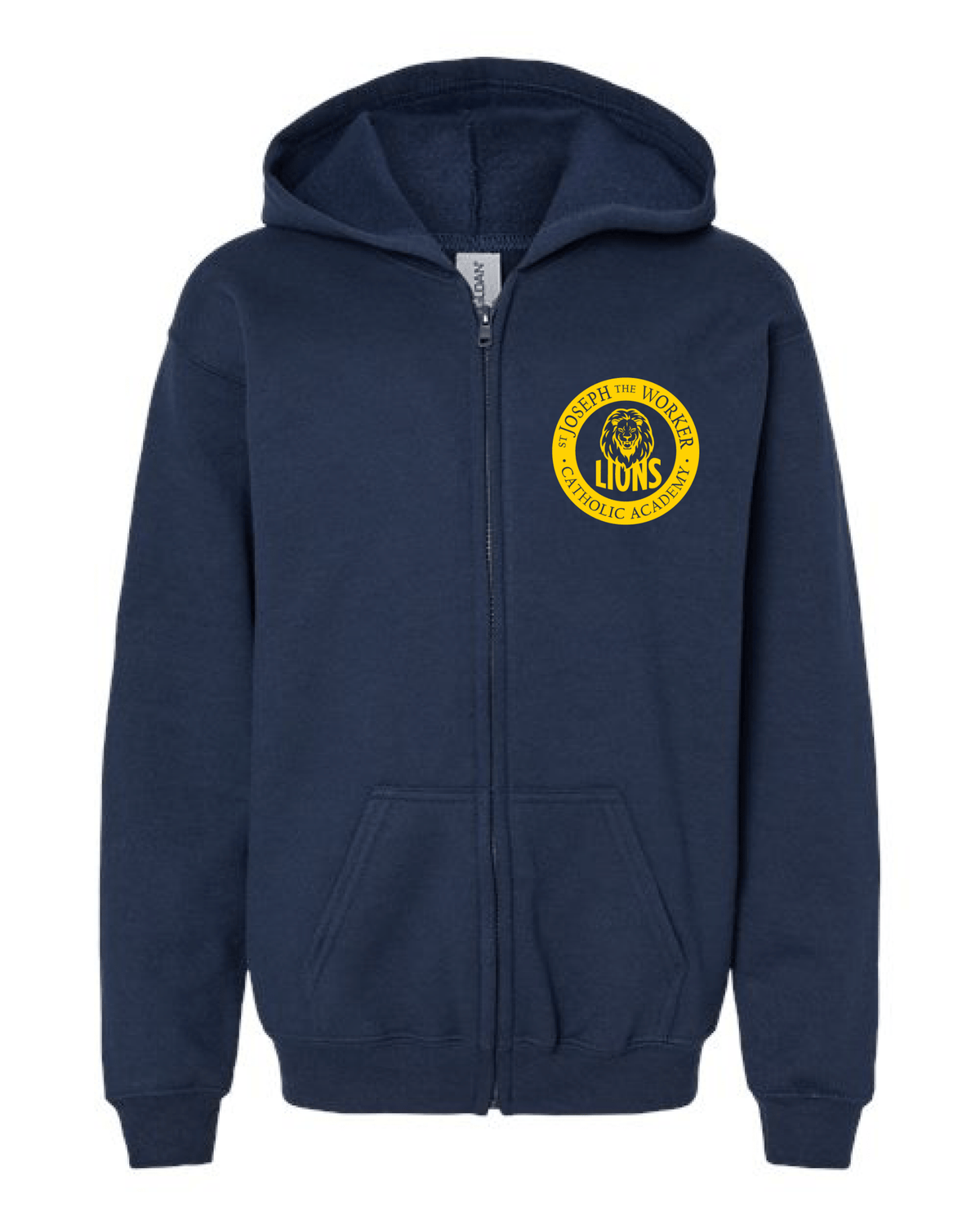 Youth Heavy Blend Zip - up Hooded Sweatshirt - Simple Stature