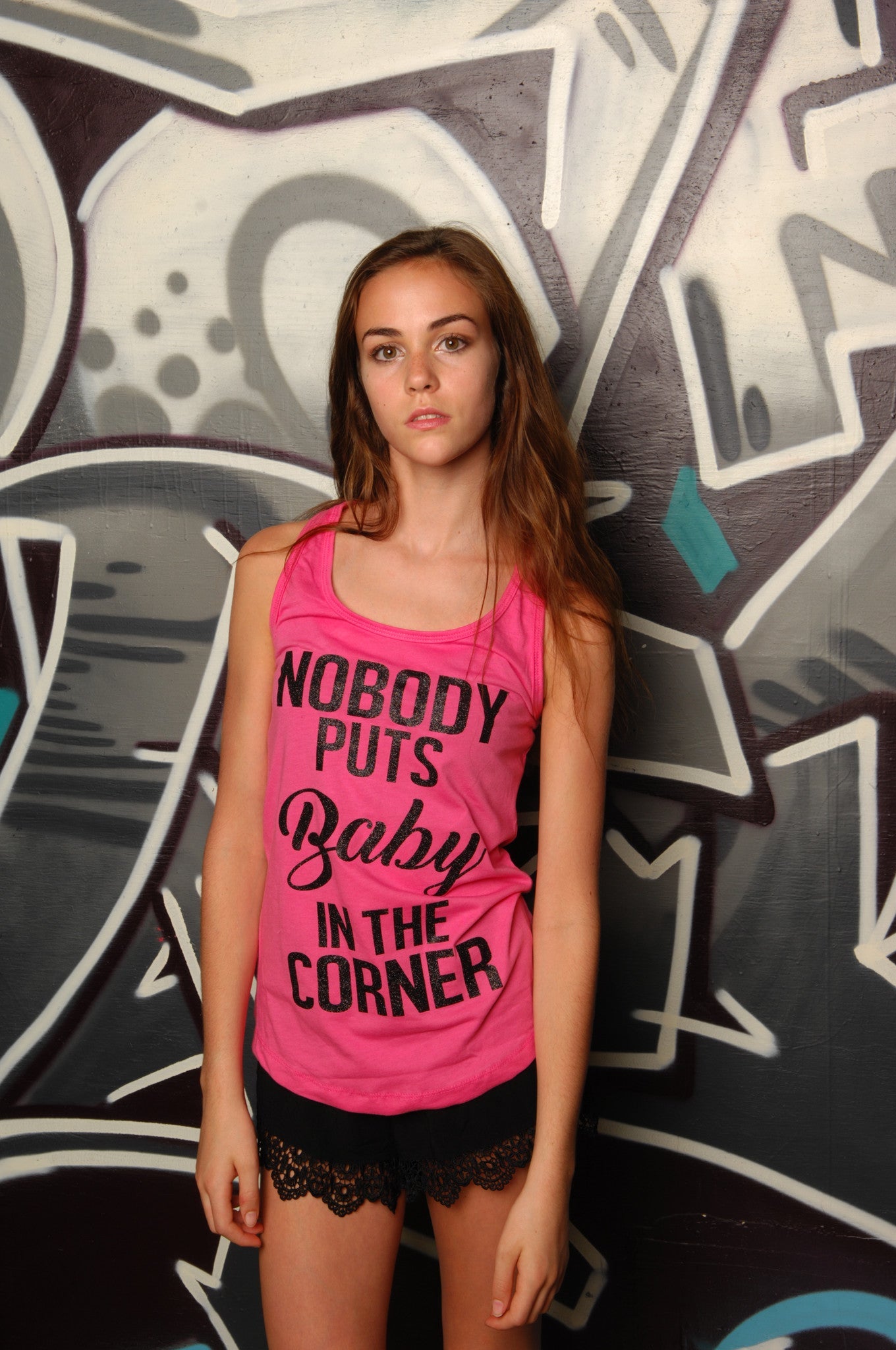 Baby in the Corner Racerback Tank - Simple Stature