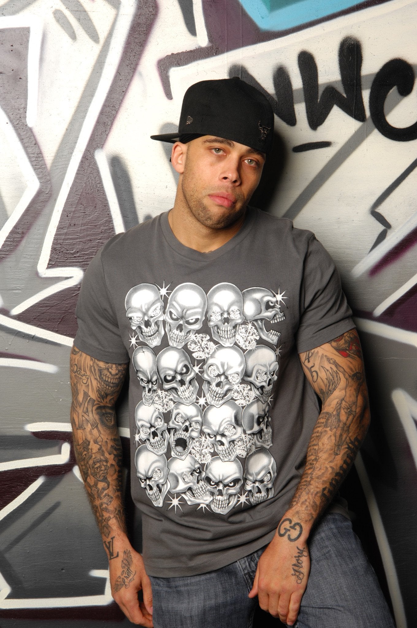 Diamond Skulls Tee - Simple Stature
