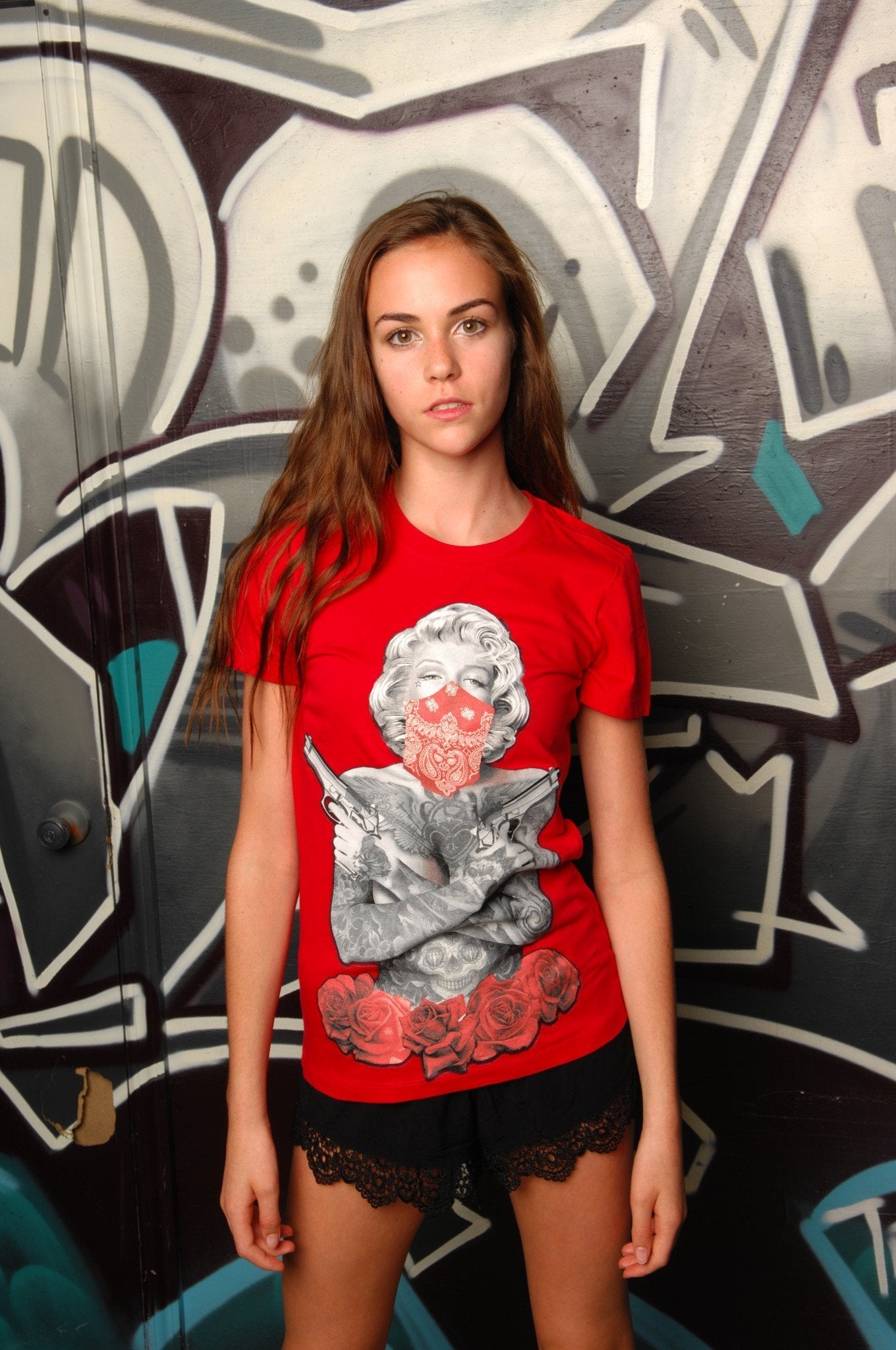 Marilyn Monroe Guns 'N Roses Tee - Simple Stature