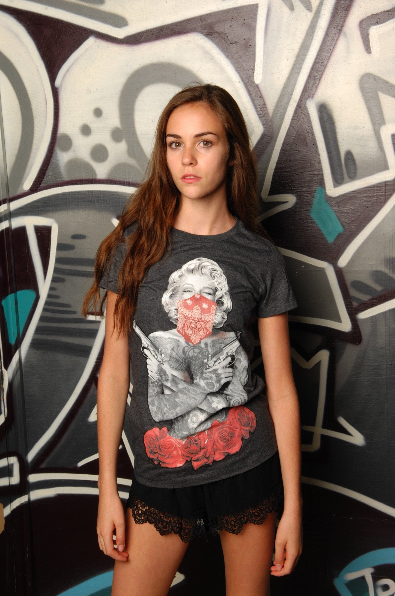 Marilyn Monroe Guns 'N Roses Tee - Simple Stature