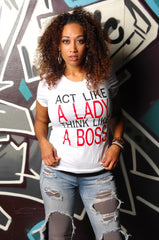 A Lady & A Boss Tee - Simple Stature