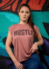 Hustle Rolled Cuff Tee - Simple Stature